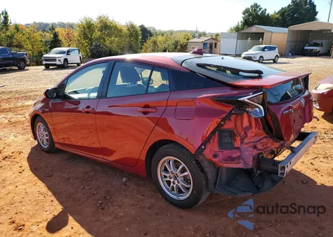 2016 Toyota Prius из США, поврежденный, VIN JTDKBRFU6G3525025